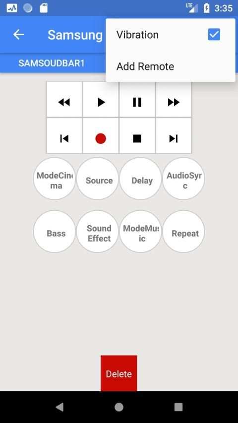 Samsung Sound Bar Remote Control screenshot 1