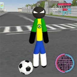 Stickman rope Hero Soccer Kick Crime Simulator icon