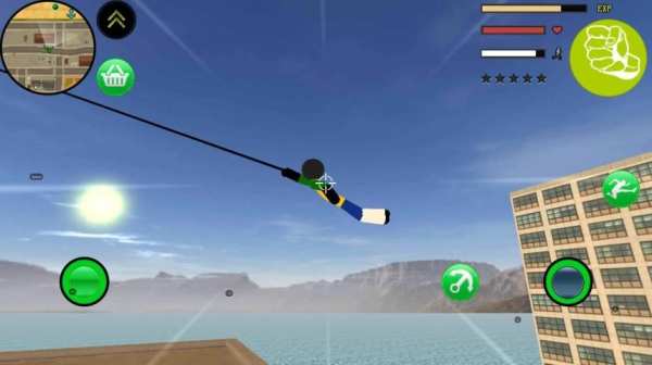 Stickman rope Hero Soccer Kick Crime Simulator screenshot 2