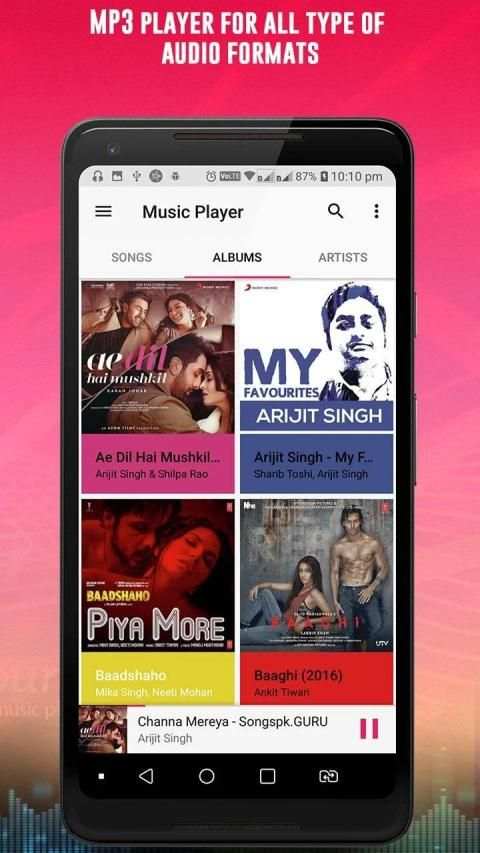 Music Player - MP3 Player, Audio Player स्क्रीनशॉट 4
