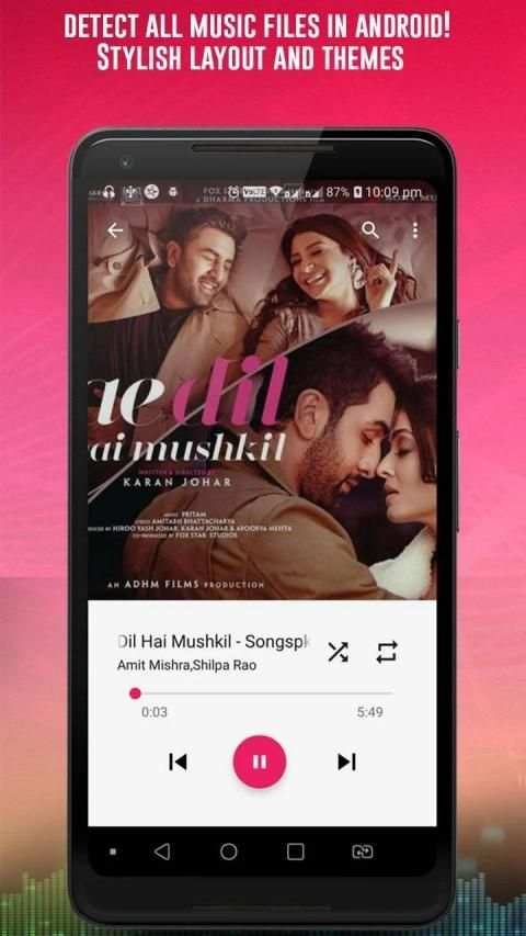 Music Player - MP3 Player, Audio Player स्क्रीनशॉट 5