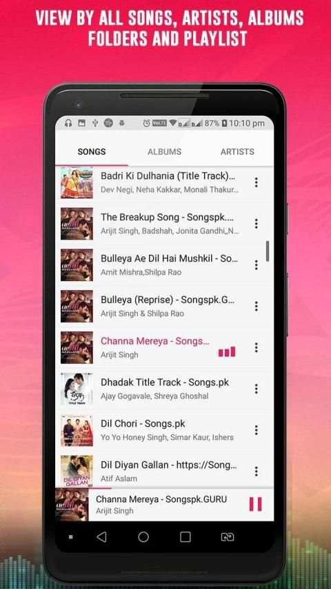 Music Player - MP3 Player, Audio Player स्क्रीनशॉट 3