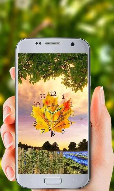 Flower Clock Live Wallpaper स्क्रीनशॉट 3