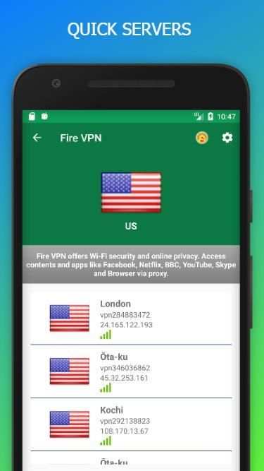Fire VPN - Free VPN screenshot 9