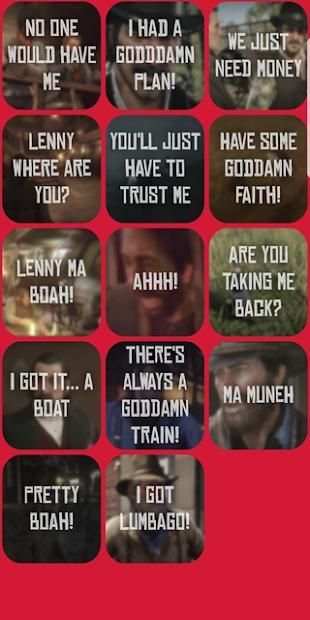 RDR2 Soundboard screenshot 1