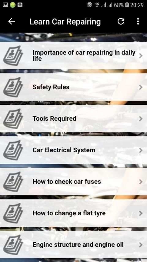 Learn Car Repairing Offline screenshot 13