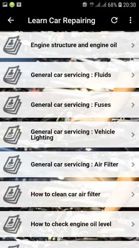 Learn Car Repairing Offline screenshot 10