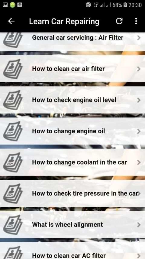 Learn Car Repairing Offline screenshot 5