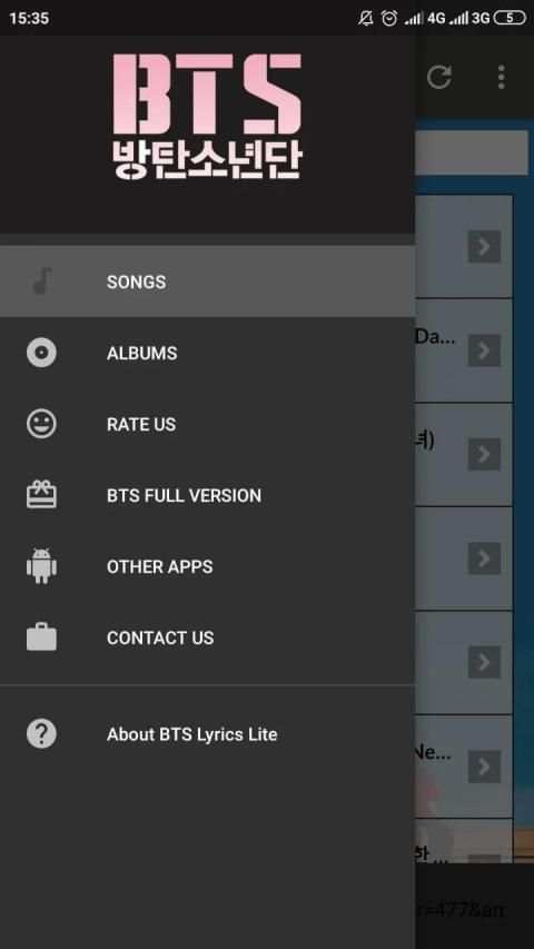 BTS Lyrics (Offline) Lite screenshot 3