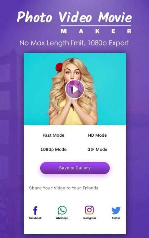 Photo Video Maker With Music स्क्रीनशॉट 1