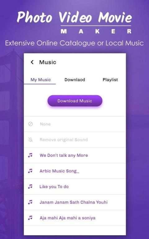 Photo Video Maker With Music स्क्रीनशॉट 2