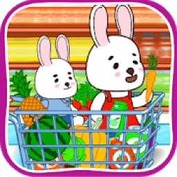 Anime Bunny: Kids supermarket
