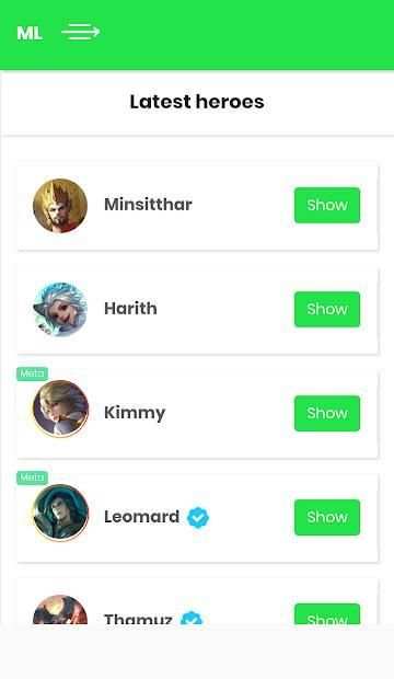 Build Mobile Legends screenshot 2