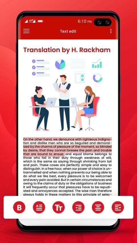 PDF Reader & Editor App 3 تصوير الشاشة