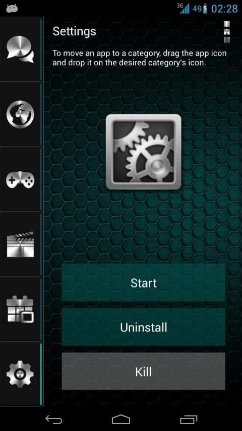 Metal Theme for Smart Launcher स्क्रीनशॉट 3