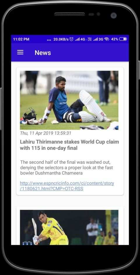 Cricket WorldCup 2019 स्क्रीनशॉट 2