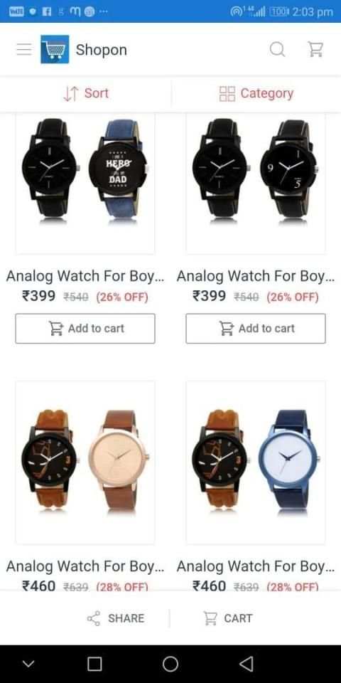 Shopon indian online shopping app screenshot 1