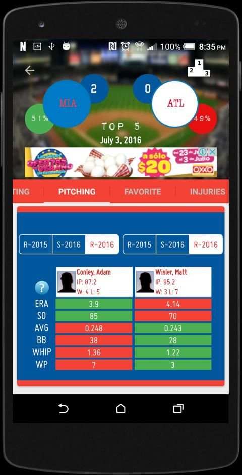 ScoreBox - MLB Baseball Stats screenshot 5