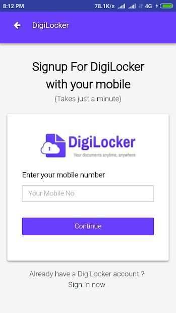 DigiLocker screenshot 1