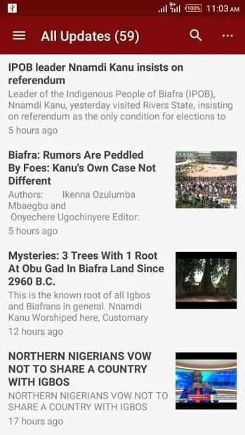 Biafra News Radio and TV App स्क्रीनशॉट 2