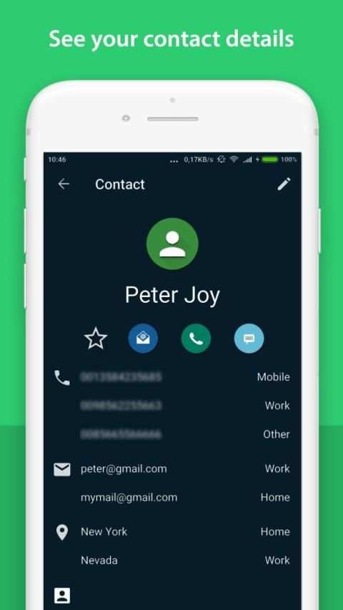 My Contact - Dial contacts and send messages screenshot 1