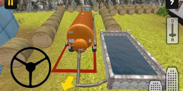 Tractor Simulator 3D: Water Transport स्क्रीनशॉट 3