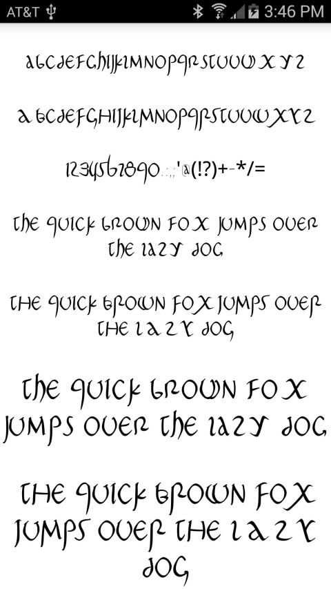 Stylish Fonts for FlipFont screenshot 1