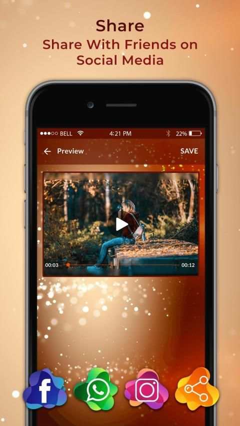 Photo Video Maker with Music - Photo Slideshow स्क्रीनशॉट 1