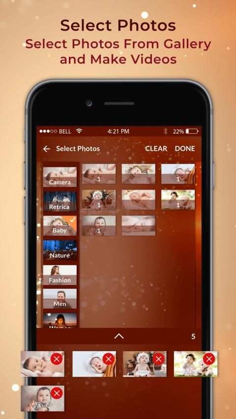 Photo Video Maker with Music - Photo Slideshow स्क्रीनशॉट 3