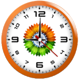 ikon Republic day clock live wallpaper