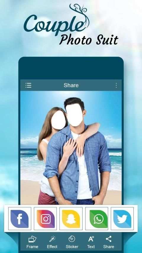 Love Couple Photo Suit screenshot 1