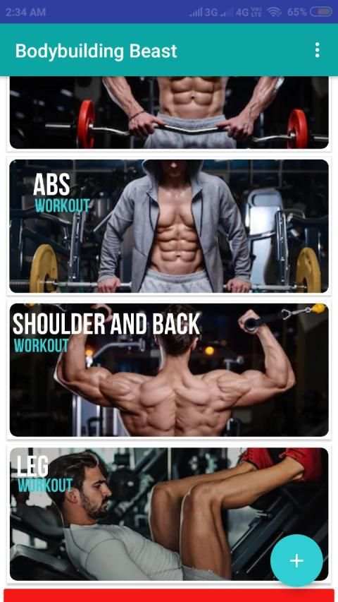 Gym Workouts & Fitness Bodybuilding app 2019 screenshot 1