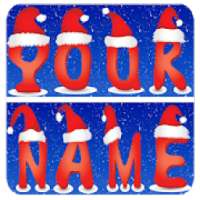 Write your name with Christmas and Candle Design on 9Apps