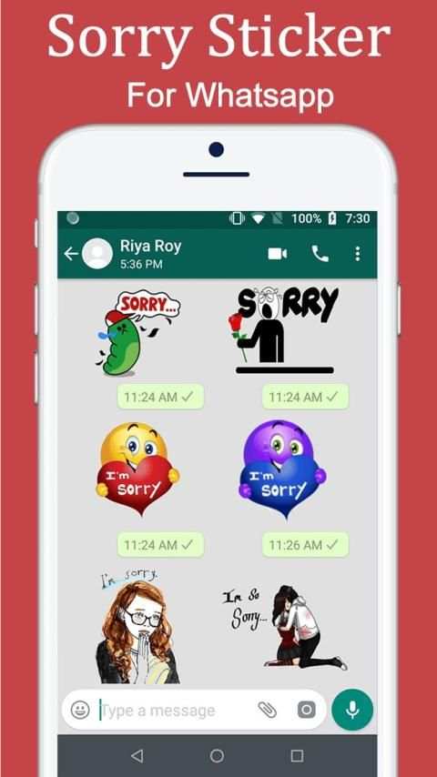 Sorry Sticker For Whatsapp स्क्रीनशॉट 5