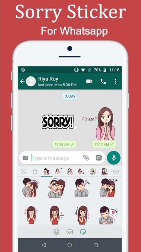 Sorry Sticker For Whatsapp स्क्रीनशॉट 4