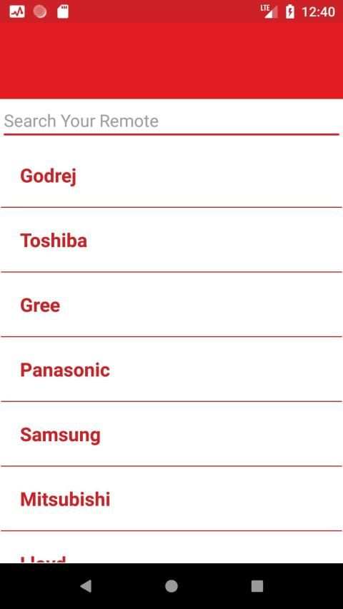 Godrej AC Remote Control screenshot 1