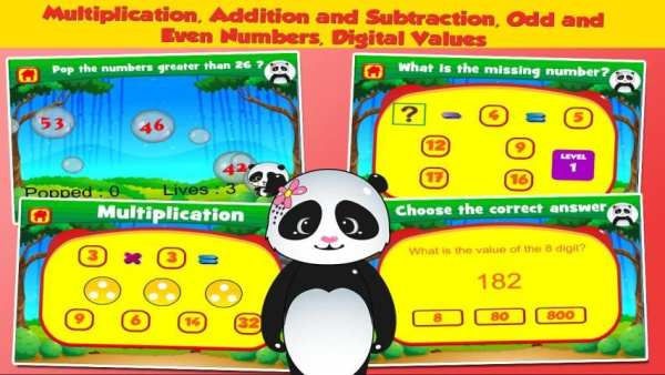 Panda Second Grade Games स्क्रीनशॉट 7