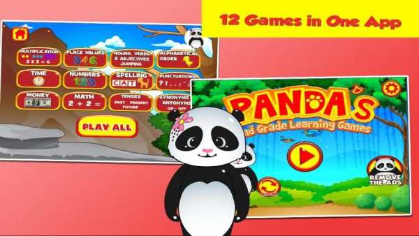 Panda Second Grade Games स्क्रीनशॉट 6