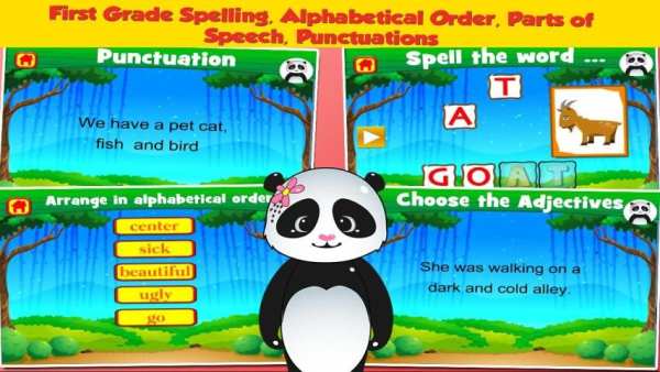 Panda Second Grade Games स्क्रीनशॉट 4