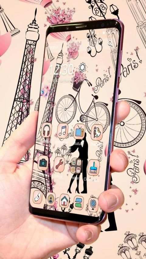 Girly Paris Love Theme screenshot 2
