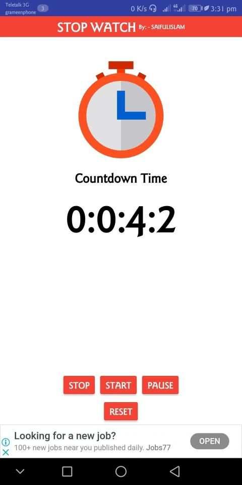 Digital StopWatch स्क्रीनशॉट 3