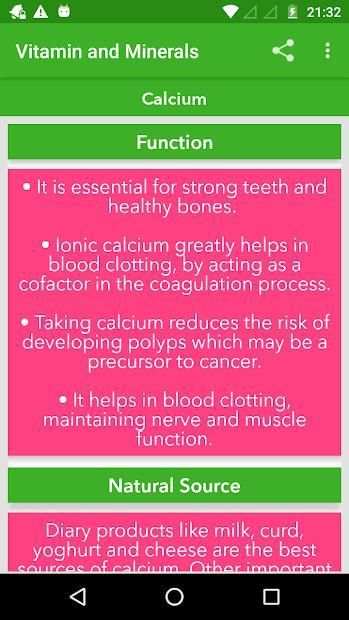 Vitamin and Minerals : Guide screenshot 8