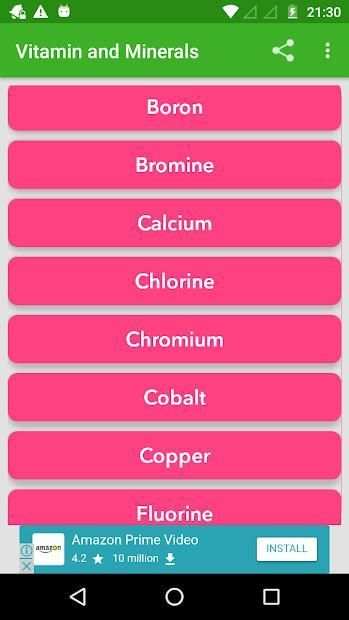 Vitamin and Minerals : Guide screenshot 12