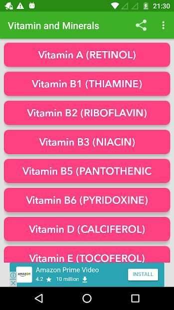 Vitamin and Minerals : Guide screenshot 14