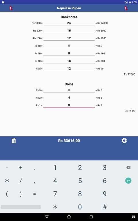Cash Calculator -Money Counter स्क्रीनशॉट 4