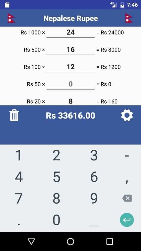 Cash Calculator -Money Counter स्क्रीनशॉट 6