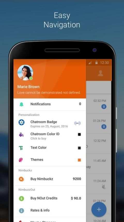 Nimbuzz Messenger / Free Calls screenshot 3