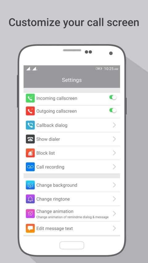 HD Phone 7 i Call Screen OS10 screenshot 8