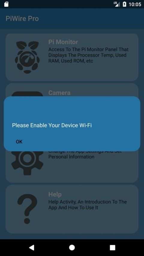 PiWire screenshot 2