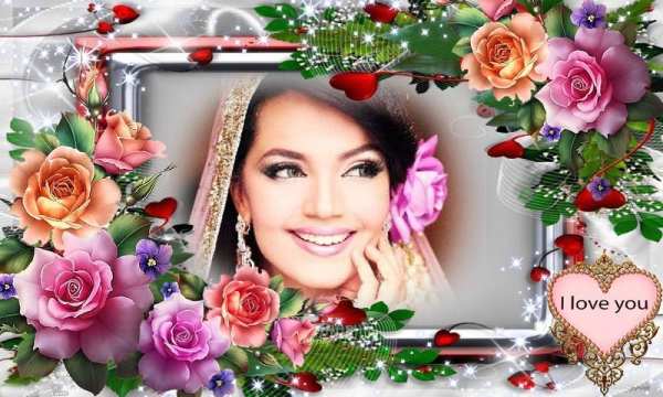 Rose Flower Photo Frame स्क्रीनशॉट 12